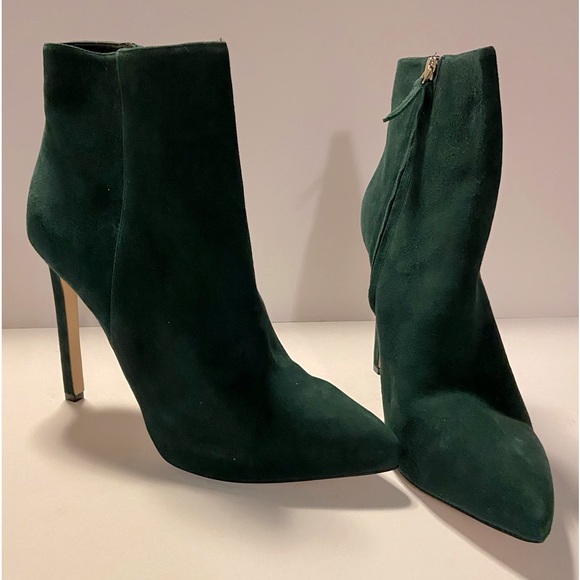 Dark Green Ninewest Bootie Size 11 - Picture 1 of 12